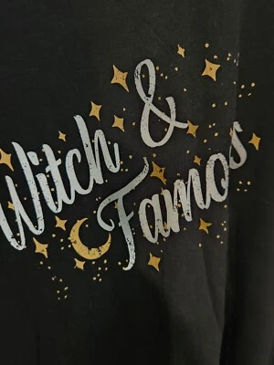 C&C California Witch & Famous T-Shirt L NWT Spooky Goth Top New Halloween - Image 1 of 4