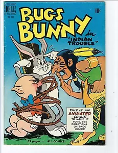 Bugs Bunny Indian Trouble #289 Dell Comic F-Warehouse 1950 Bugs Bunny - Foto 1 di 7