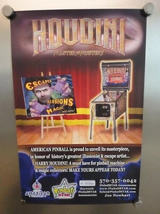 Póster de máquina de pinball Houdini - Imagen 1 de 1