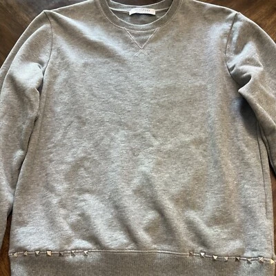 VALENTINO SUÉTER ROCKSTUD GRIS SIN TÍTULO CON DETALLES ROCKSTUD TALLA M Foto 1 de 4