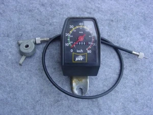 Pit DDR Tacho Fahrrad Linksanbau gebraucht VEB Messgeräte Beierfeld 906 km - Bild 1 von 6