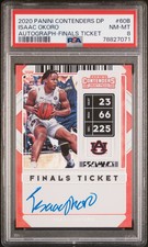 Isaac Okoro 2020 Panini Contenders Draft Picks Finals Ticket Auto Card /5 PSA 8