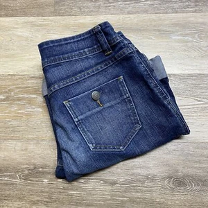 AMERICAN RAGS Low Rise Roll Up Blue Denim Jean Shorts Women's Size 9 - Picture 1 of 9