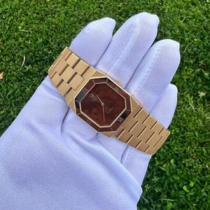 Rolex Cellini 4350 Octagon VINTAGE (Super Rare Wood Dial) - Picture 1 of 5