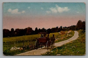 Foto de paisaje de paseo a caballo y en buggy usada para muchos pueblos Weimar TX 1916 cancelar - Imagen 1 de 2