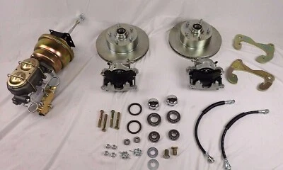 Chevrolet 1955 1956 1957 kit de freno de disco delantero conversión rotores estándar Foto 1 de 4