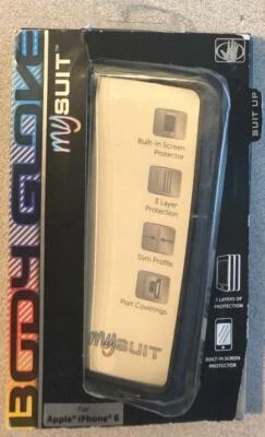 Nuevo OEM Body Glove My Suit Protección 3 Capas Estuche Resistente para iPhone 6/6s ¡Negro! Foto 1 de 2