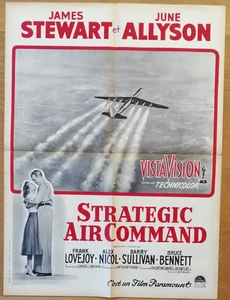 STRATEGIC AIR COMMAND james stewart affiche cinema originale 80x60 '55 avion - Picture 1 of 1