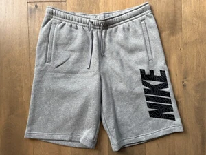 Nike meliert grau Kordelzug SpellOut Fleece sportliche Sweatshorts für Herren Large - Bild 1 von 12