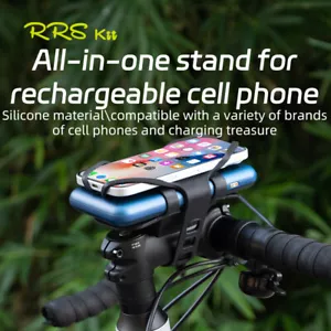 Rrskit Bicycle Universal Silicone Material Power Bank Phone Integrated Stand - Picture 1 of 6