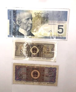 Laminated Genuine Foreign Currency Lot - Picture 1 of 2