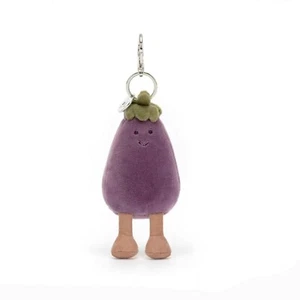 13 CM Vivacious Gemüse Aubergine Schlüsselanhänger, Jelly Cat Puppen - Bild 1 von 8
