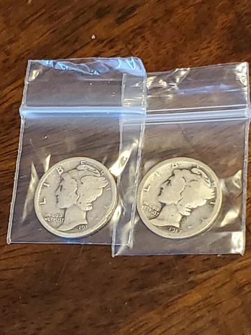 Semi Key 1917 D 1917 S Mercury Dimes 2 Great Coins Cover