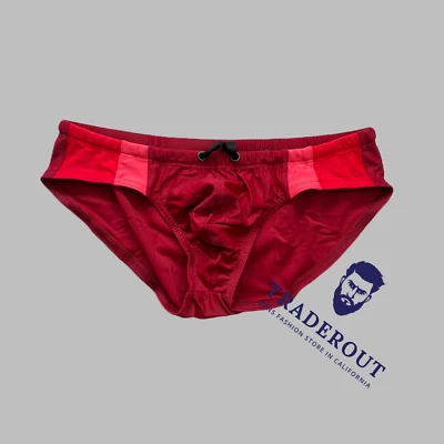 N2N Bodywear Hombre Rojo Universidad Natación deporte calzoncillo traje de baño talla M Foto 1 de 4