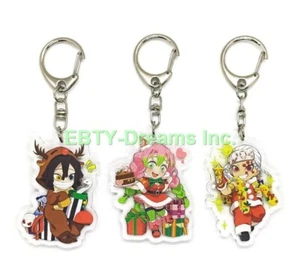 Set 3 Portachiavi Demone Acrilico Obanai Mitsuri Tengen Uzui v5 - Foto 1 di 2