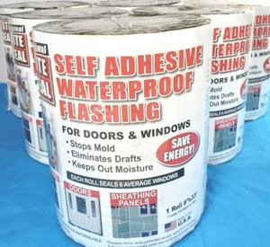 Lot / 6 Rolls - Original TITE SEAL Self-Adhesive Waterproof Flashing 6" x 33' - Picture 1 of 2