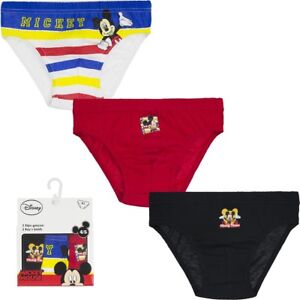 Underwear Boys Briefs Knickers Micky Mouse 3 Piece 92-98 104-110 122-128 #31