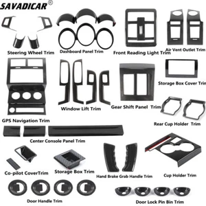 Carbon Fiber Interior Decoration Cover Trim For Dodge Nitro 2007-12 Accessories - Picture 1 of 30