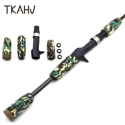 Camouflage EVA Baitcasting Fishing Rod Handle Grips With 16# TCS Type Reel Seat - Image 1 of 4
