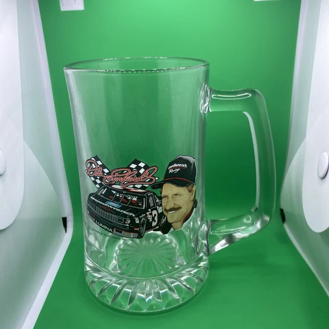 DALE EARNHARDT #3 GOODWRENCH GLASS BEER MUG NASCAR RACING Cover