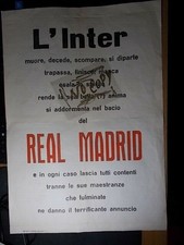 1965-66-COPPA DEI CAMPIONI-EPIGRAFE FUNERARIA SATIRICA-INTER-REAL MADRID