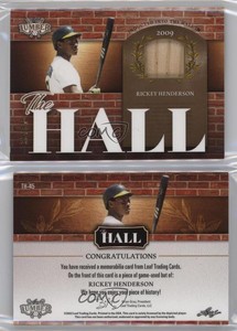 2022 Leaf Lumber The Hall Relics /35 Rickey Henderson #TH-45 HOF