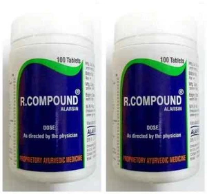 Alarsin R Compound 100 Tablets Each (Pack of 2) Herbal Ayurvedic Joint Wellness - Picture 1 of 6