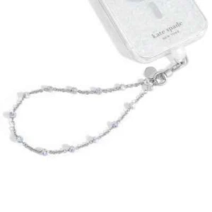 Charm telefono Kate Spade New York cordino cellulare staccabile catena abbagliante -nuovo - Foto 1 di 11