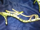 New Inc Green Snake Skin Heeled Strappy Sandals  50% Discount!!! Sz 8