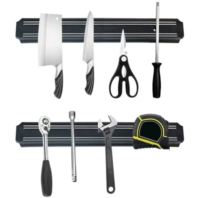15" Long Magnetic Knife Holder Rack Block Kitchen Bar Strip Tool Wall Organizer - Image 1 of 4