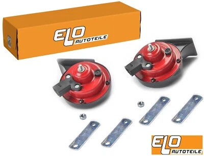 VEGO-AUTOTEILE ORIGINAL ELO Hupe Horn Signal Hochton + Tiefton SEAT SKODA VW TOURAN GOLF 5+6