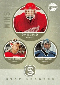 2002-03 Upper Deck Vintage #316 Dominik Hasek SL/Martin Brodeur/Evgeni Nabokov - Picture 1 of 2