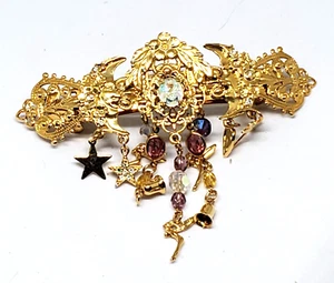 Pinza de pelo Kirks Folly Celestial Heavens pasador con dijes colgantes estrás - Imagen 1 de 6