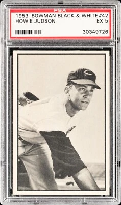 1953 Bowman B&W Howie Judson #42 PSA 5 Tough Card - Image 1 of 2