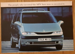 RENAULT ESPACE car sales brochure from UK, 1996 / 1997 - Picture 1 of 3