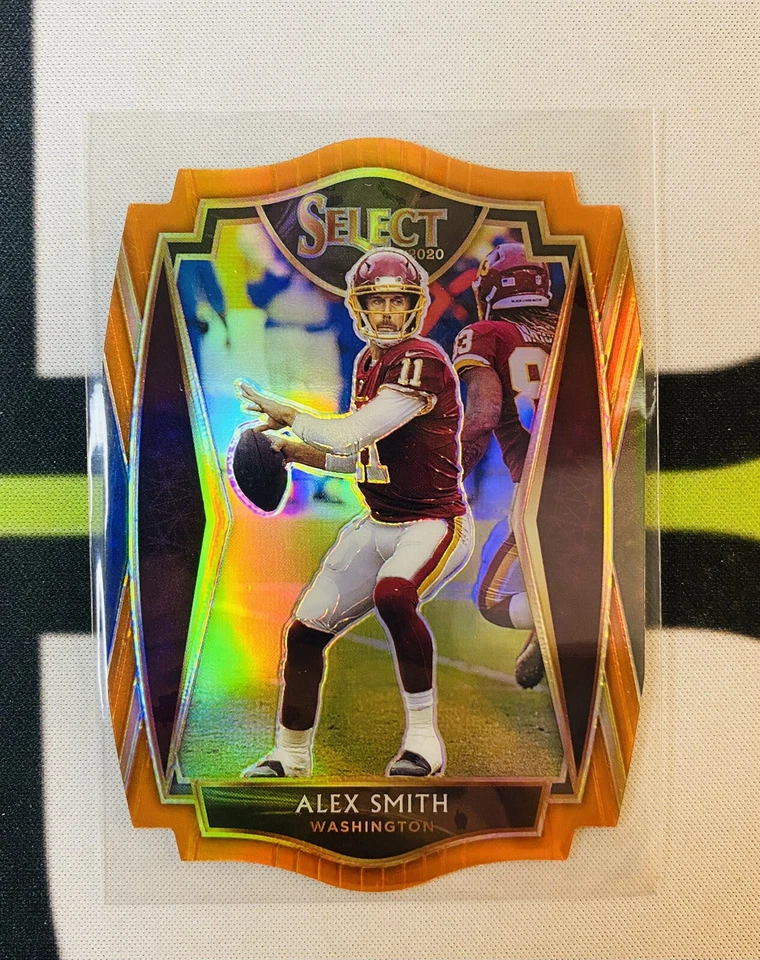 2020 Select Alex Smith #120 Premier Level Orange Prizm Die Cut Washington - Image 1 of 1