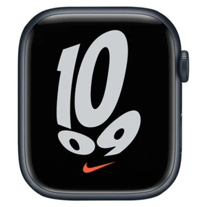 2021 - Apple Watch Series 7 Nike GPS Only 45mm Aluminum (Midnight) - Good - Zdjęcie 1 z 3