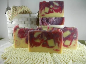 Jabón de leche de cabra con manteca de karité floral natural hecho a mano - Imagen 1 de 5
