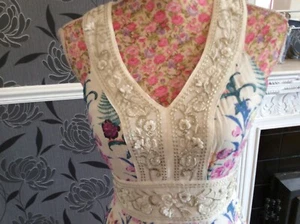 Monsoon MArgot Silk Length 48” Dress Size 8 Ec Hols - Picture 1 of 8