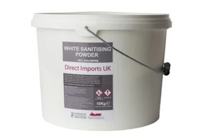 White Sanitiser Detergent Powder Kills Bacteria 10kg Tub Industrial Grade School - Picture 1 of 12