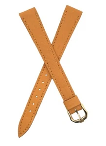 14mm Raymond Weil Light Brown Women's Leather Watch Band - Picture 1 of 3