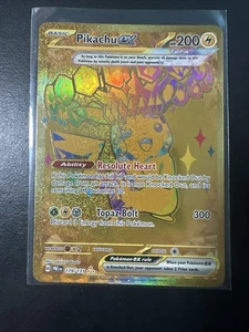 Pikachu ex 179/131 Prismatic Evolutions Gold Hyper Rare Pokemon TCG Card NM - Picture 1 of 2