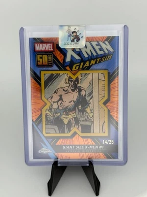 Reliquia tamaño gigante X-Men #1 14/25 - 50 aniversario - 2025 Topps cromo Marvel Foto 1 de 2