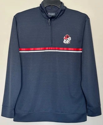 Chaqueta ligera UGA 1/4 cremallera para hombre adulto talla mediana Georgia Bulldogs gris campeón Foto 1 de 4