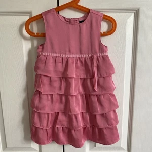 Gap Pink Tier Dress, 2 Years, Pink, Used - Picture 1 of 3