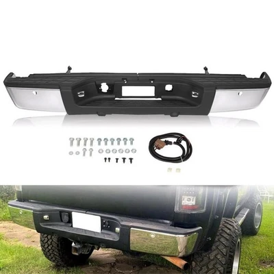 Complete Rear Step Bumper For 2007-2013 Chevy Silverado GMC Sierra 1500 Truck - Image 1 of 4