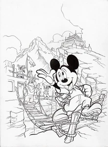 PAOLO MOTTURA - Original Disney Tafel Mickey Mouse Cover Nr.3412 von 2021 - Bild 1 von 1