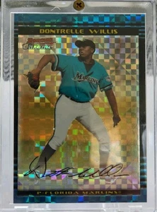 2002 Bowman Chrome BDP120 DONTRELLE WILLIS Refractor 017/150 Marlins Rookie - Picture 1 of 7