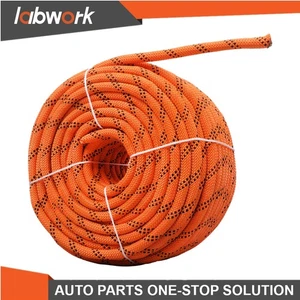 Labwork 48 Strands Polyester Braided Arborist Rope Bull Rope Orange & Black - Picture 1 of 47