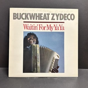 *AUTOGRAPHED* BUCKWHEAT ZYDECO Waitin For My Ya Ya LP Accordion Rounder Records - Imagen 1 de 5